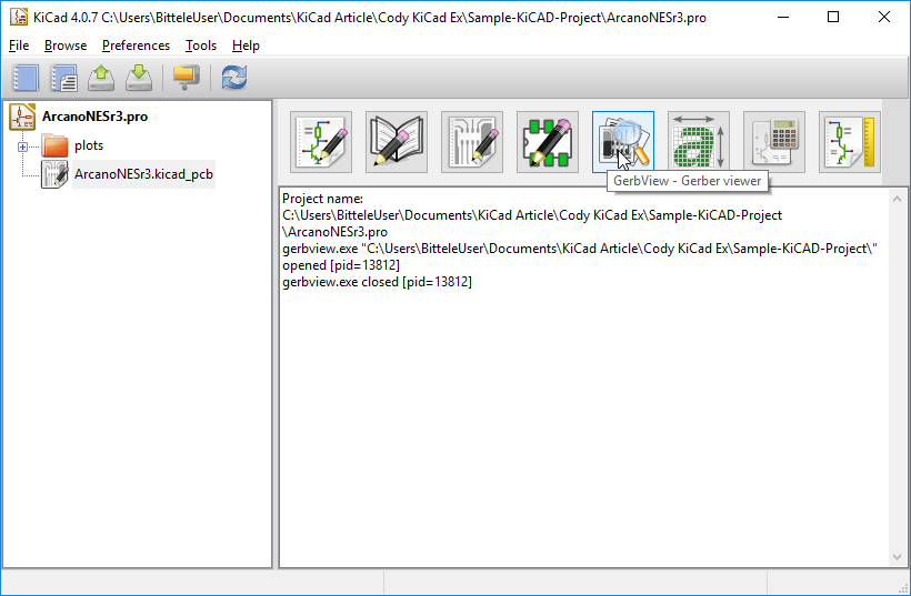 gerbview button gerbview button